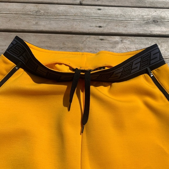SikSilk Yellow Athletic Shorts – Men’s M – Logo Waistband - Picture 7 of 8
